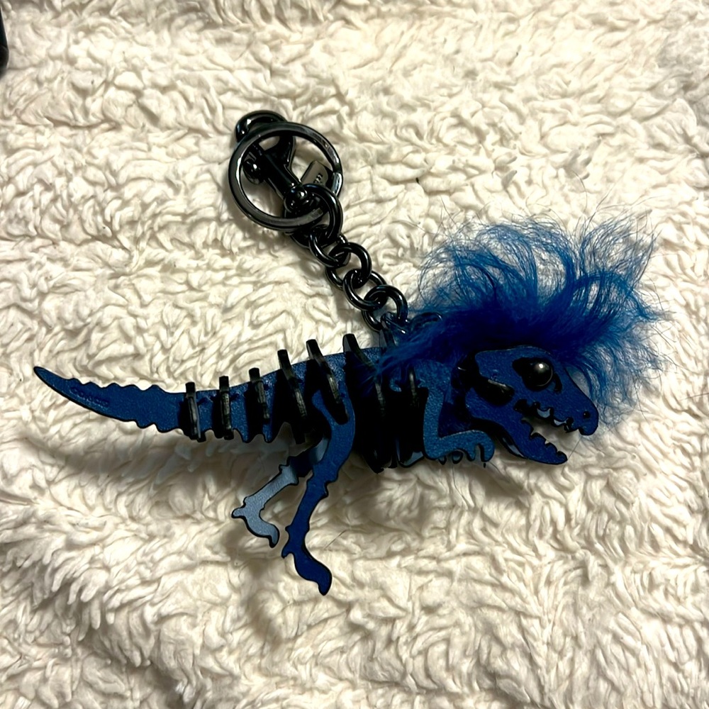Coach Rexy mowhawk key fob blue